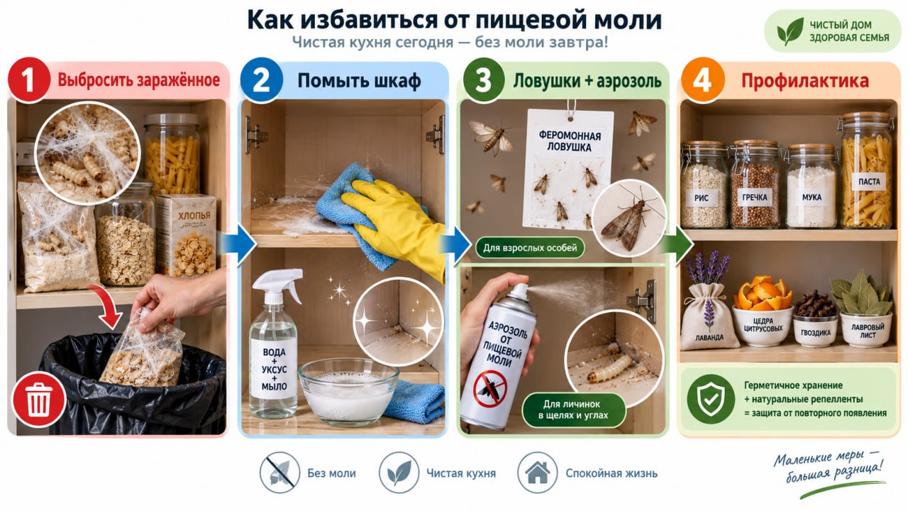 Полезные советы по уничтожению моли