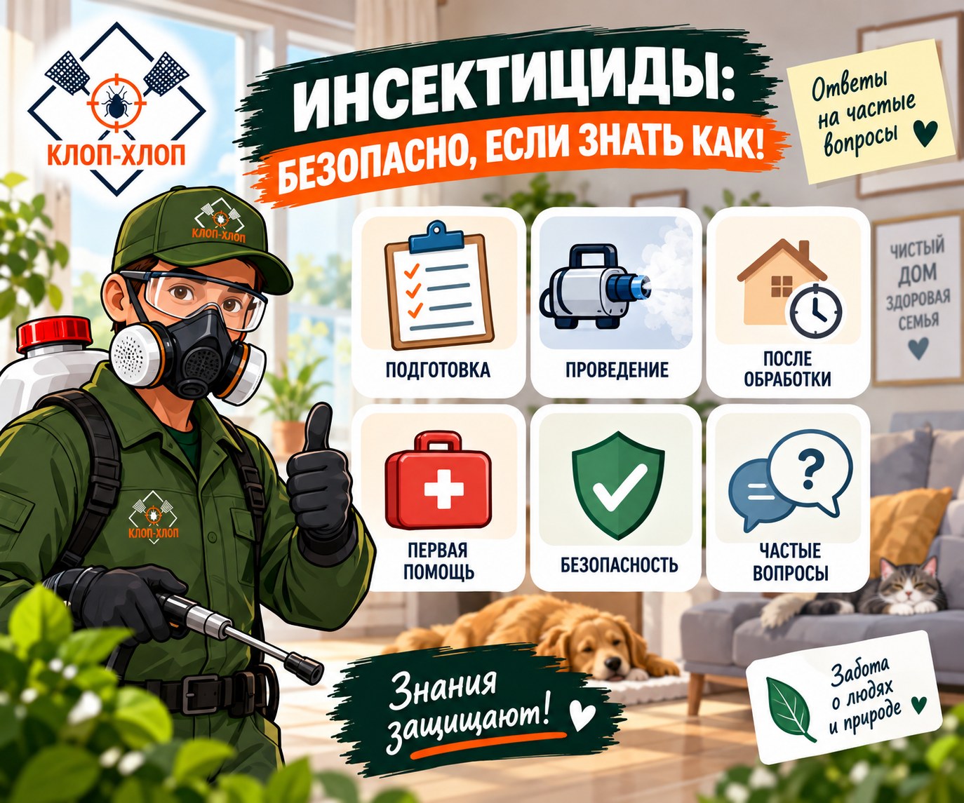 Часто задаваемые вопросы о мерах предосторожности при работе с инсектицидами