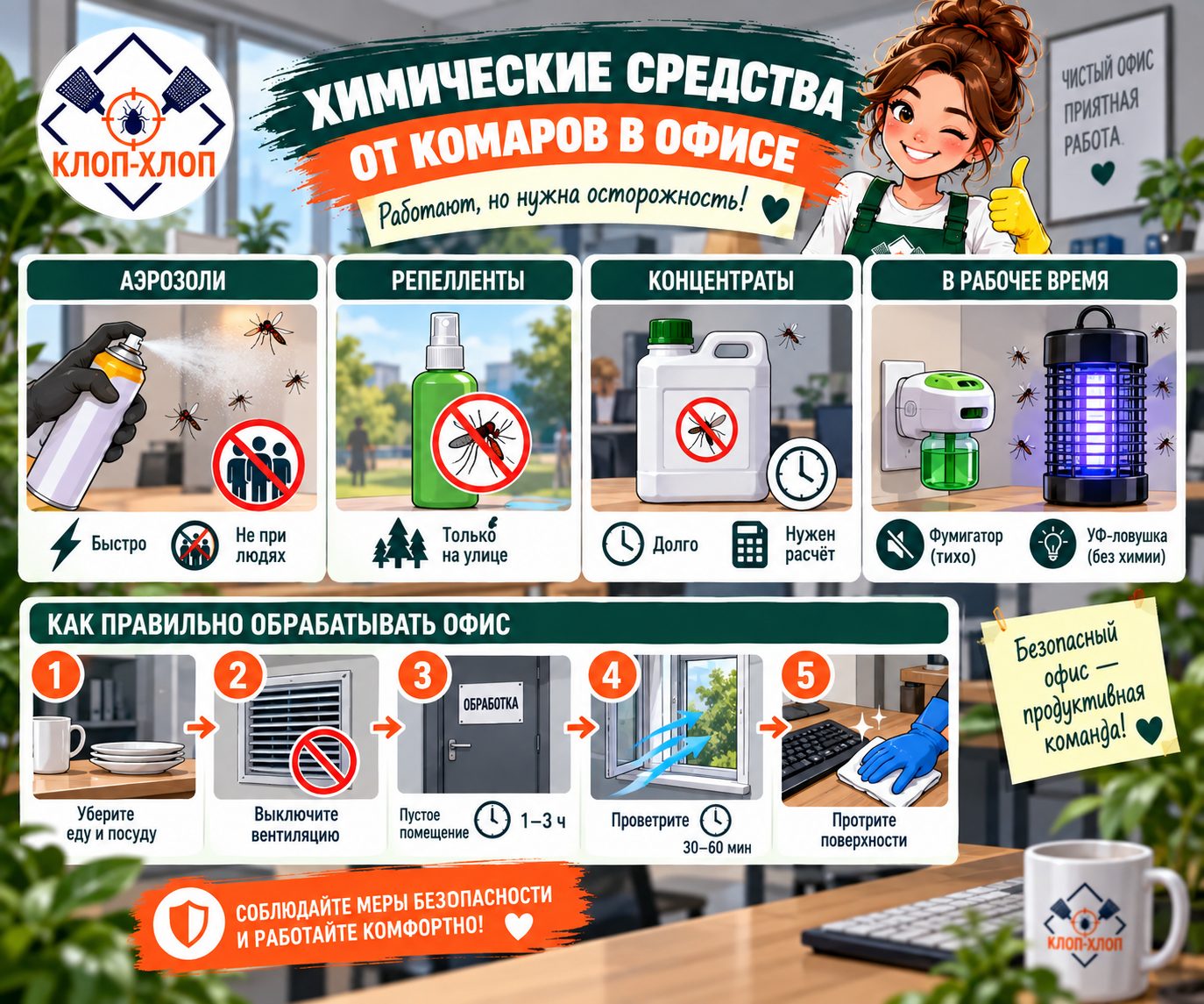 Химические инсектициды и репелленты: аэрозоли, концентраты и правила безопасного применения