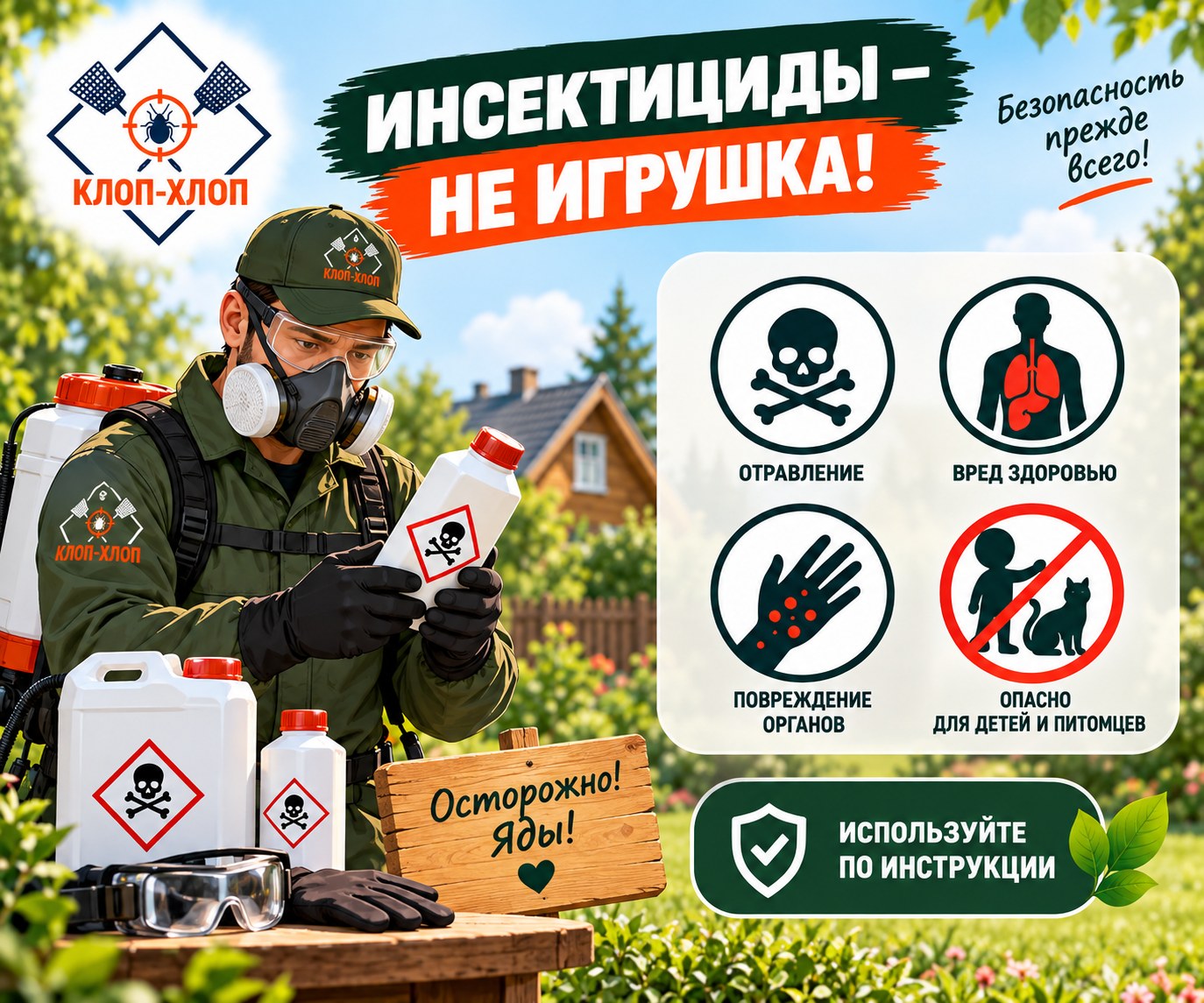 Почему важно соблюдать меры предосторожности: токсичность инсектицидов и пути попадания в организм