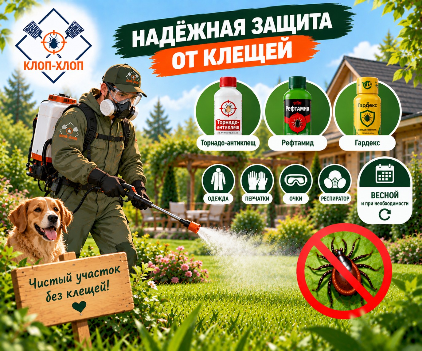 Средства для уничтожения клещей