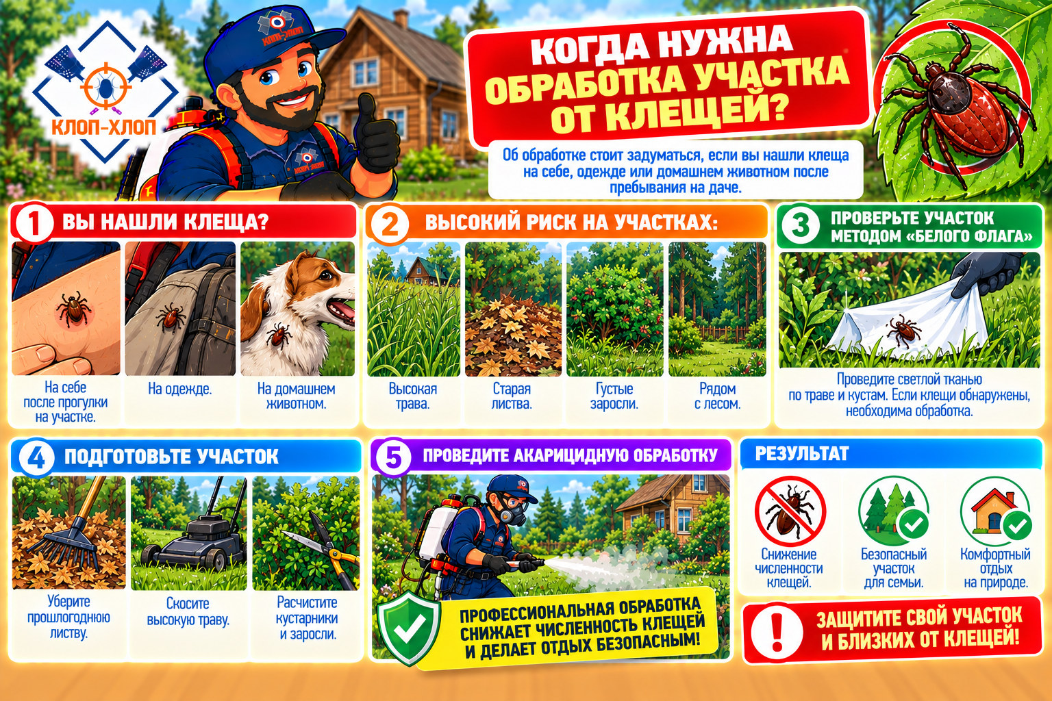 Когда бить тревогу по клещам?