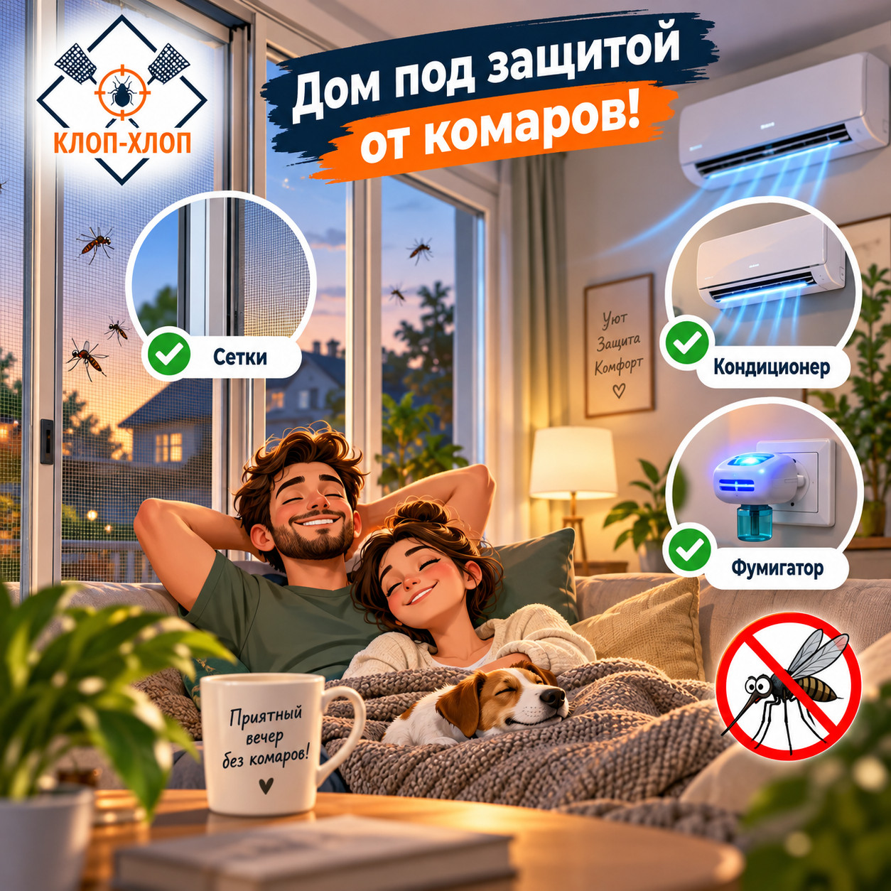 Как защитить дом: сетки, фумигаторы и кондиционеры