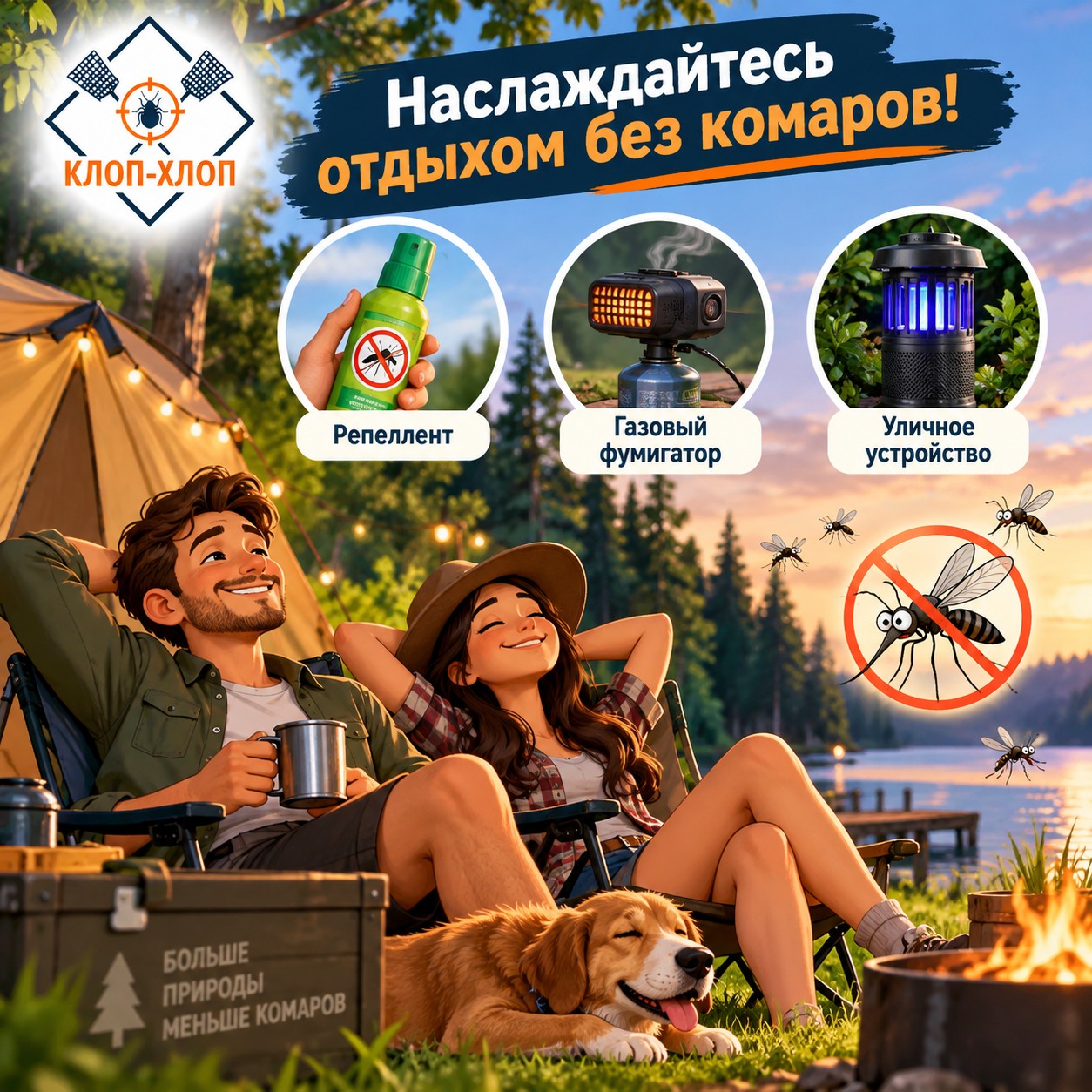 Эффективные средства защиты от комаров на открытом воздухе