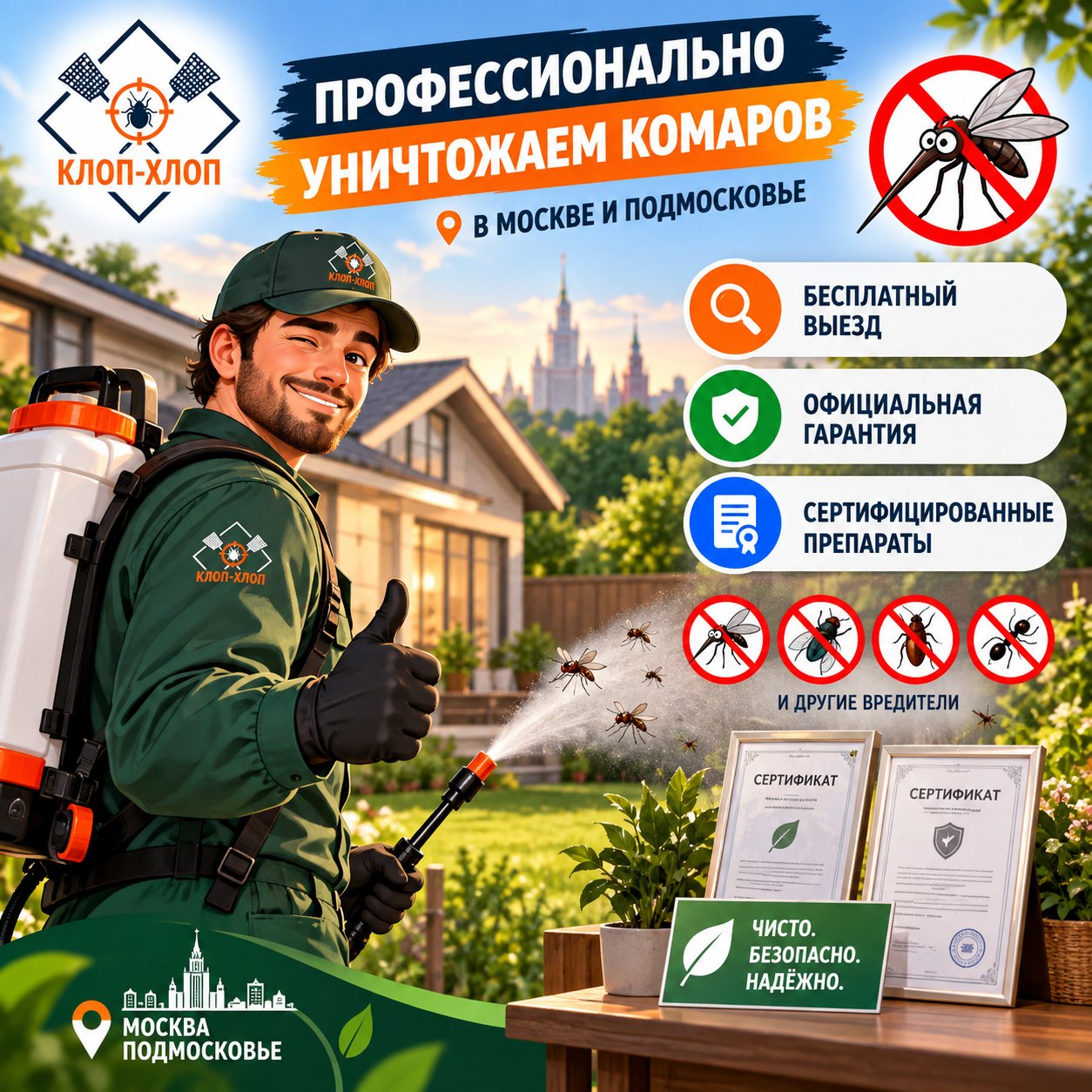 Эффективное истребление комаров