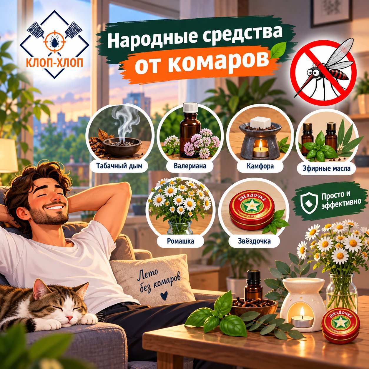 народные средства от комаров