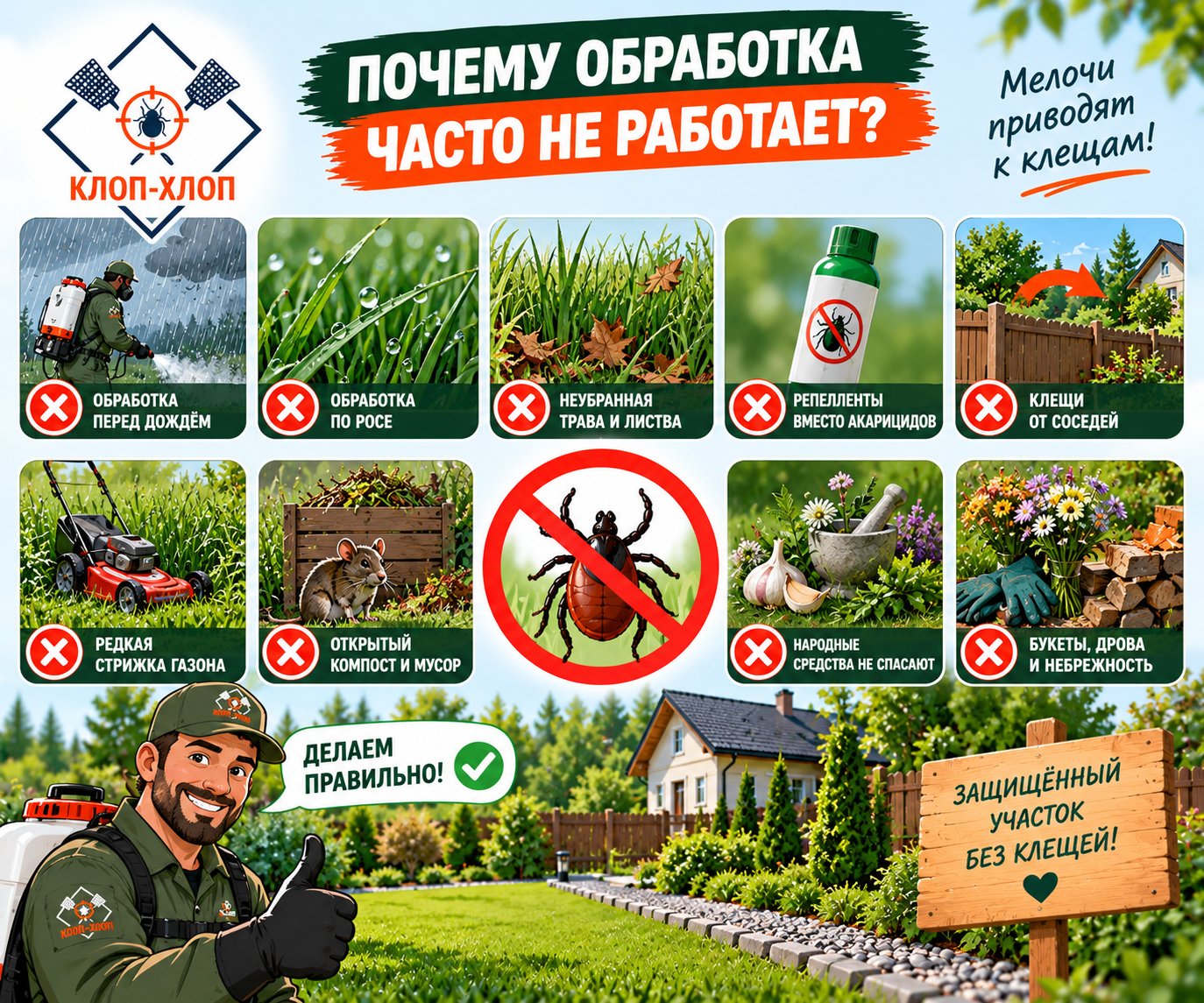 Типичные ошибки дачников, которые сводят профилактику к нулю