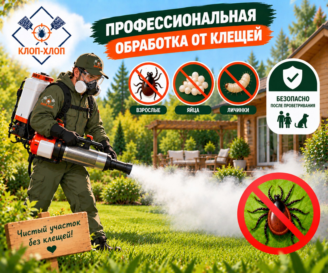 Профессиональные методы борьбы с клещами