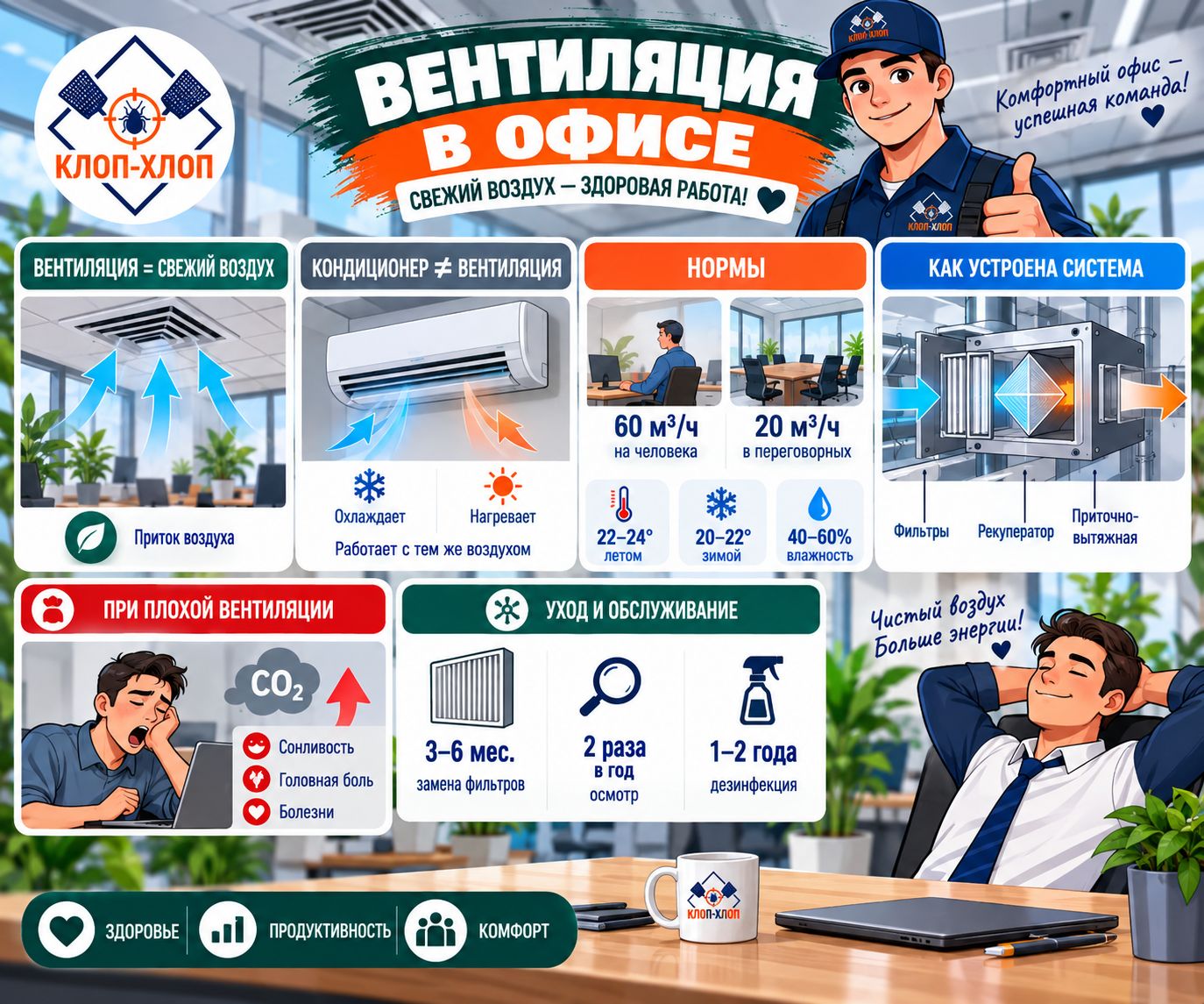 Коротко о главном: вопросы и ответы об офисной вентиляции