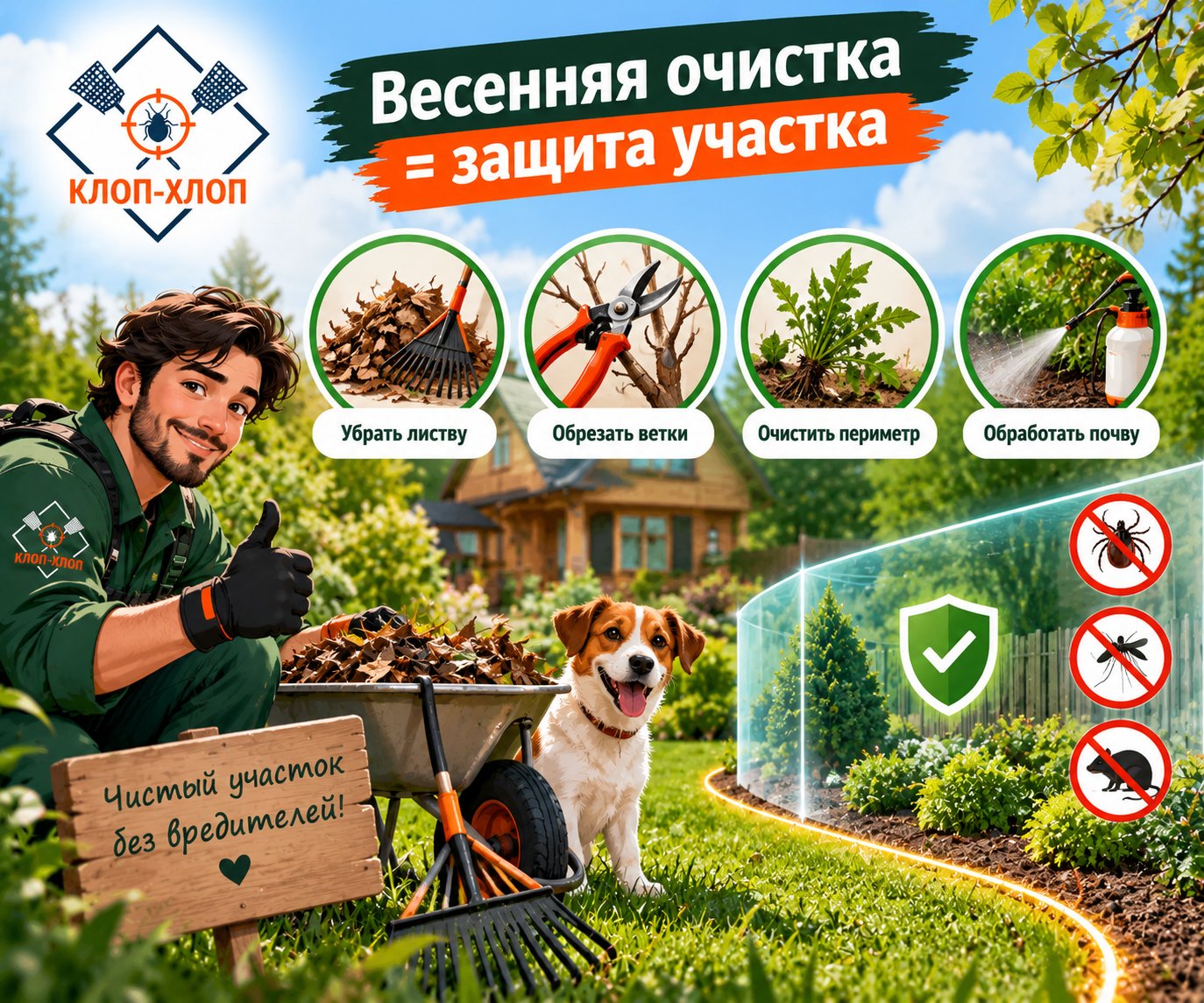 Как подготовить участок к сезону: санитарная очистка и барьерная зона