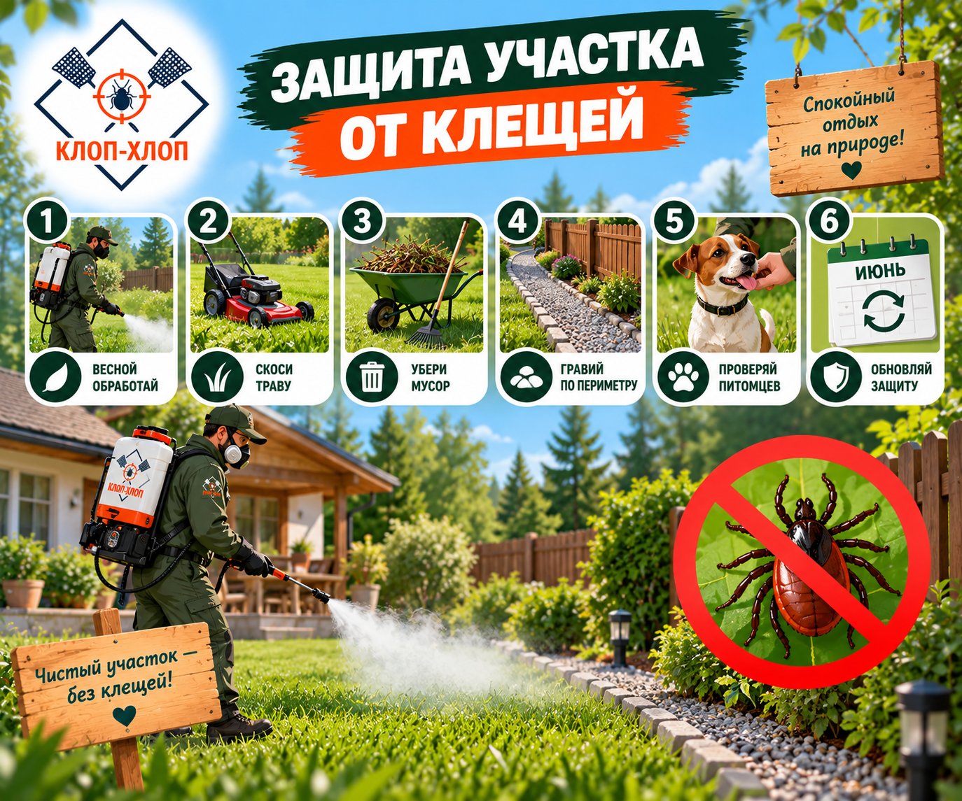 Комплексный план защиты участка на весь тёплый сезон