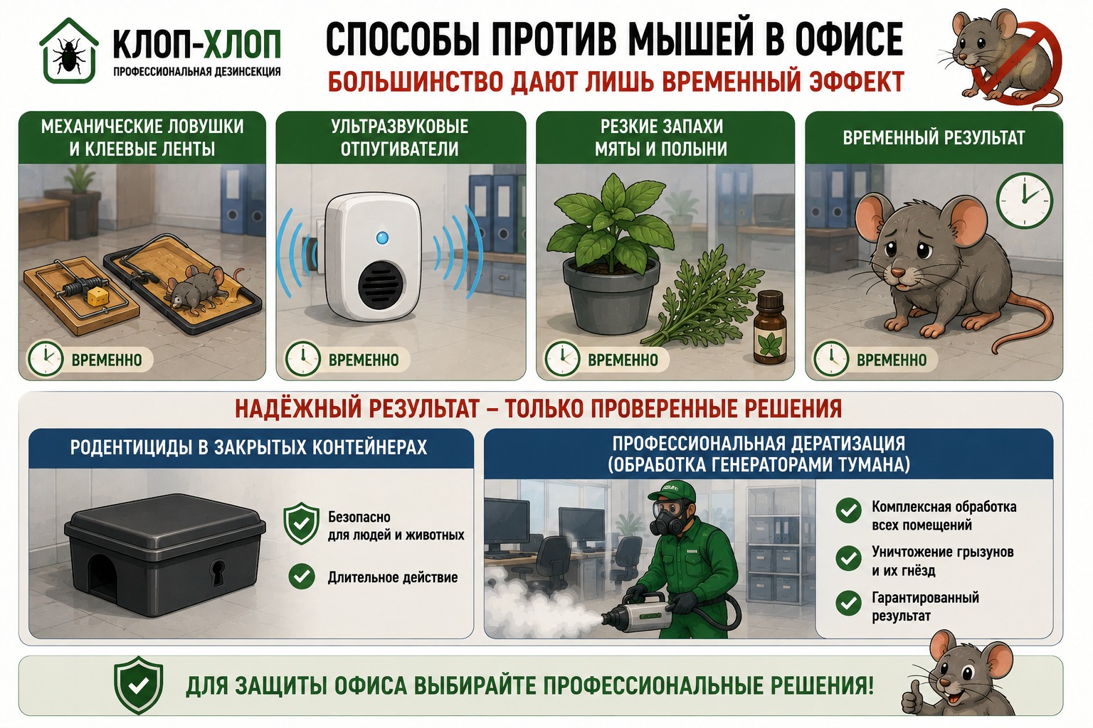 Какие методы работают против мышей