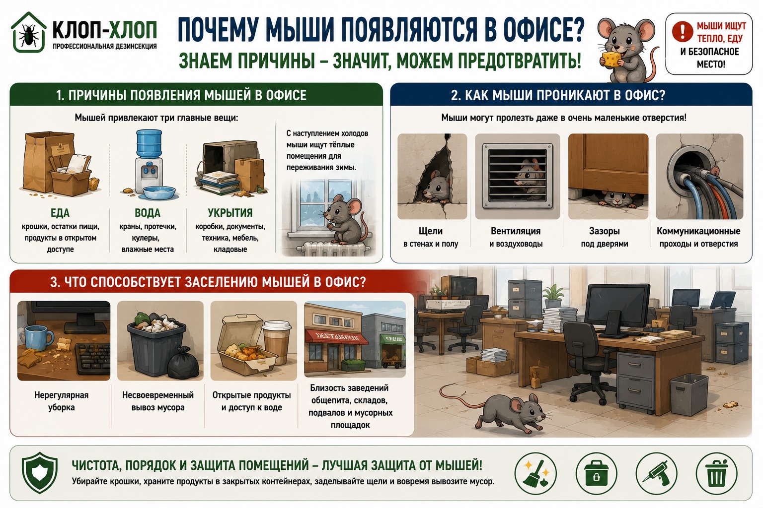 Почему они появляются в офисе