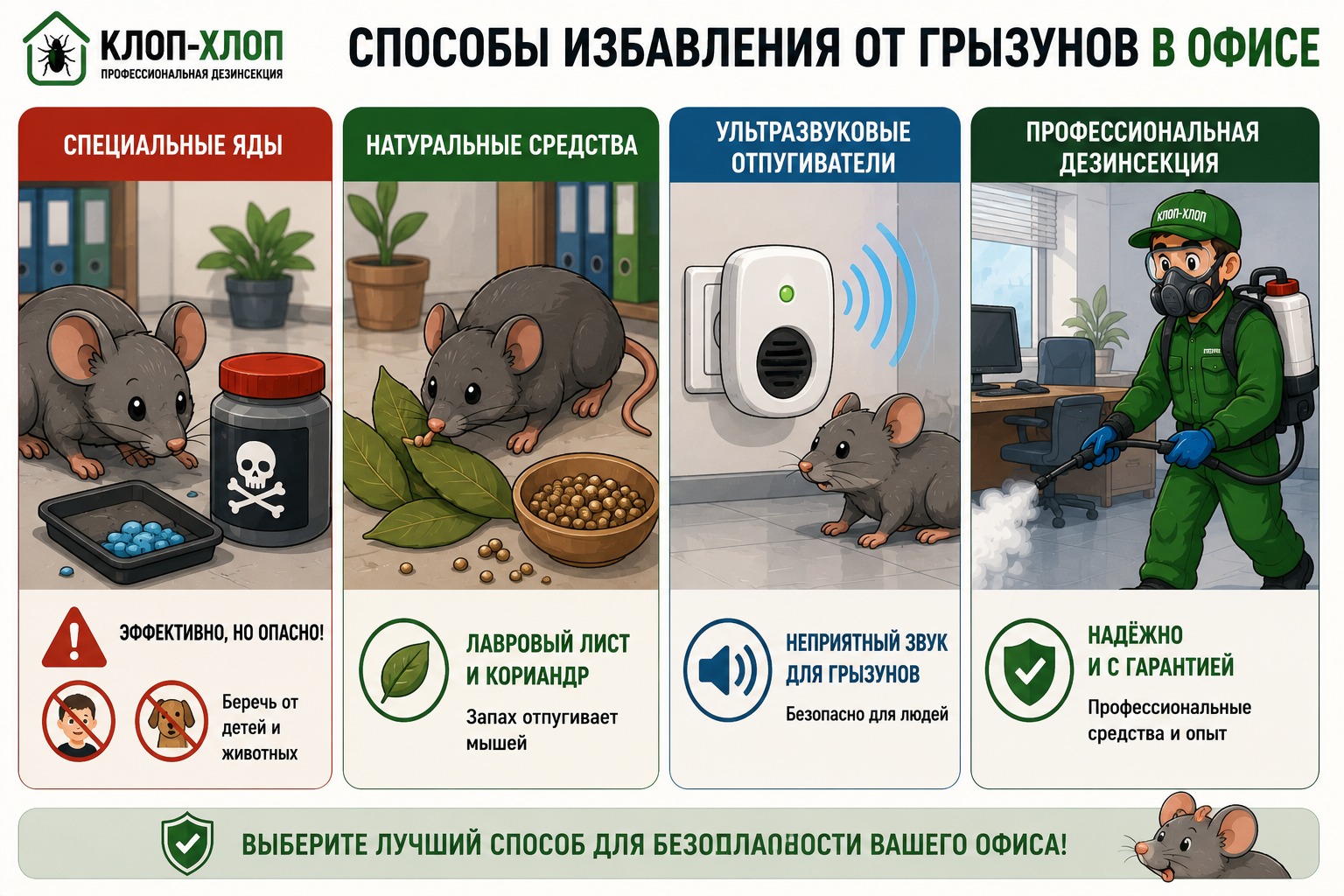 Как же бороться с мышами в офисе