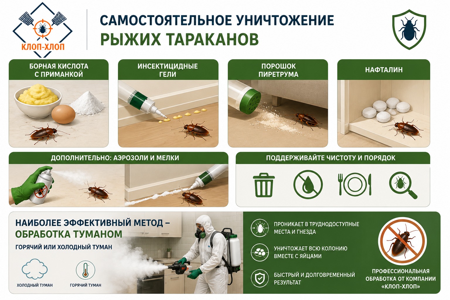 Даем рыжим тараканам решительный отпор